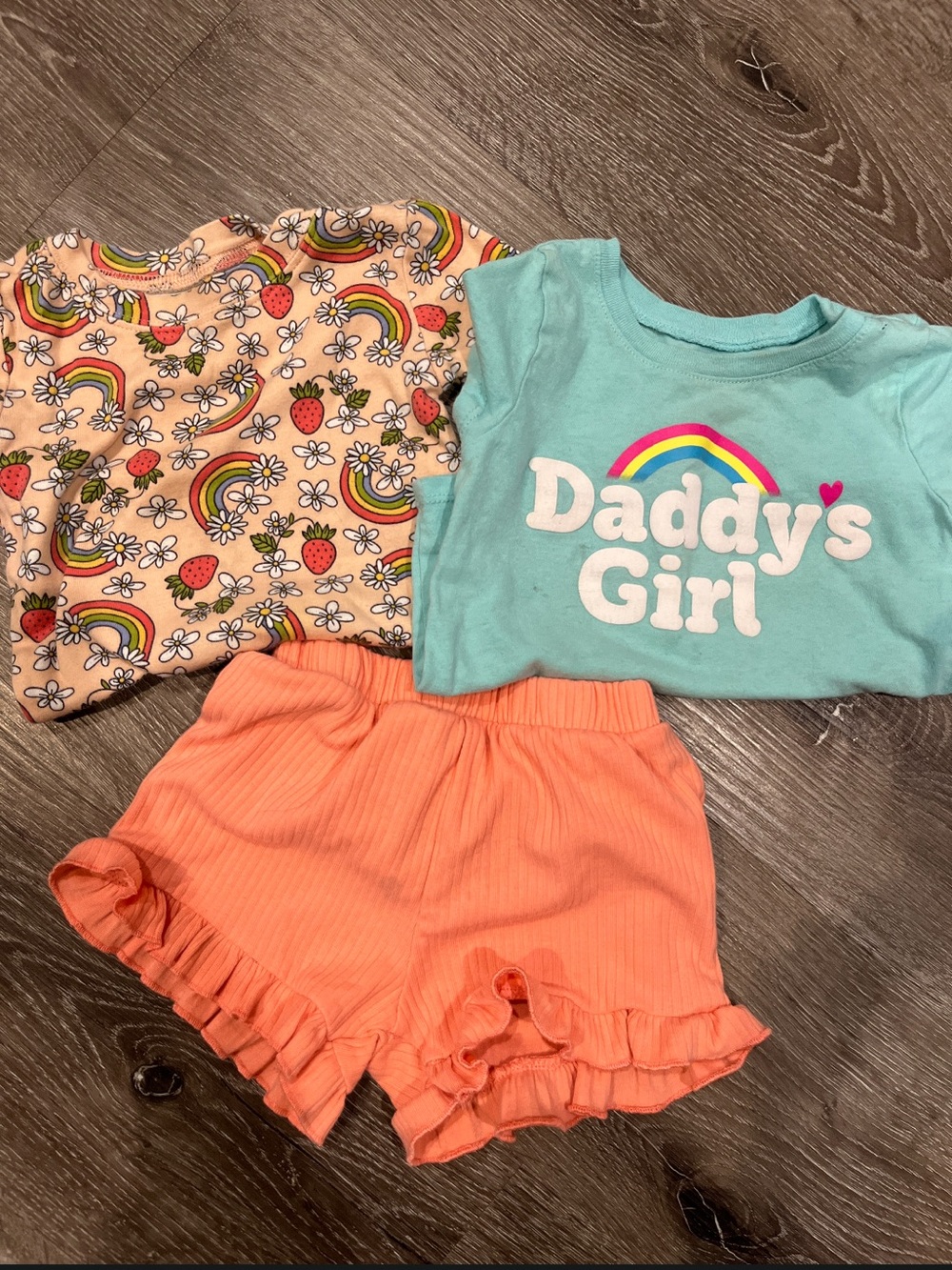 Old Navy Peach Ruffle Shorts for Girls
